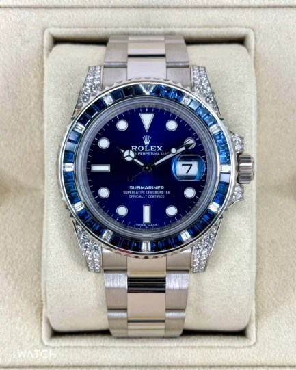2020 Rolex Submariner 40mm 116659SABR White Gold Blue Dial